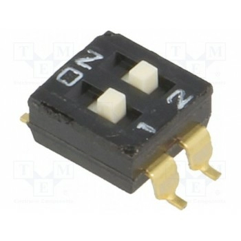 DIP переключатель 2 секционный OMRON A6S-2104-H