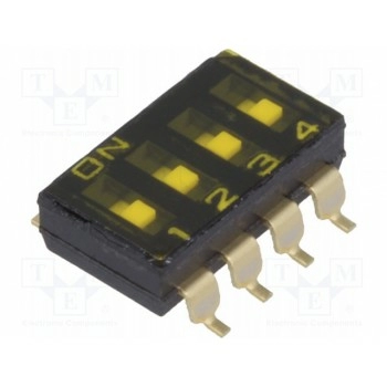 ДИП переключатель 4 секционный OMRON A6S-4102-H