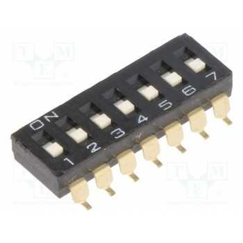 ДИП переключатель 7 секционный OMRON A6S-7102-H
