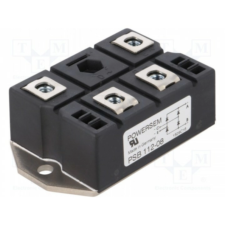 Однофазный выпрямительный мост urmax 800в POWERSEM PSB11208 (PSB112/08)