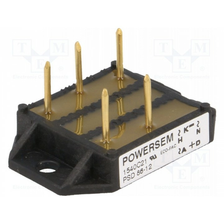 Трехфазный диодный мост urmax 1, 2кв POWERSEM PSD 8612 (PSD86/12)