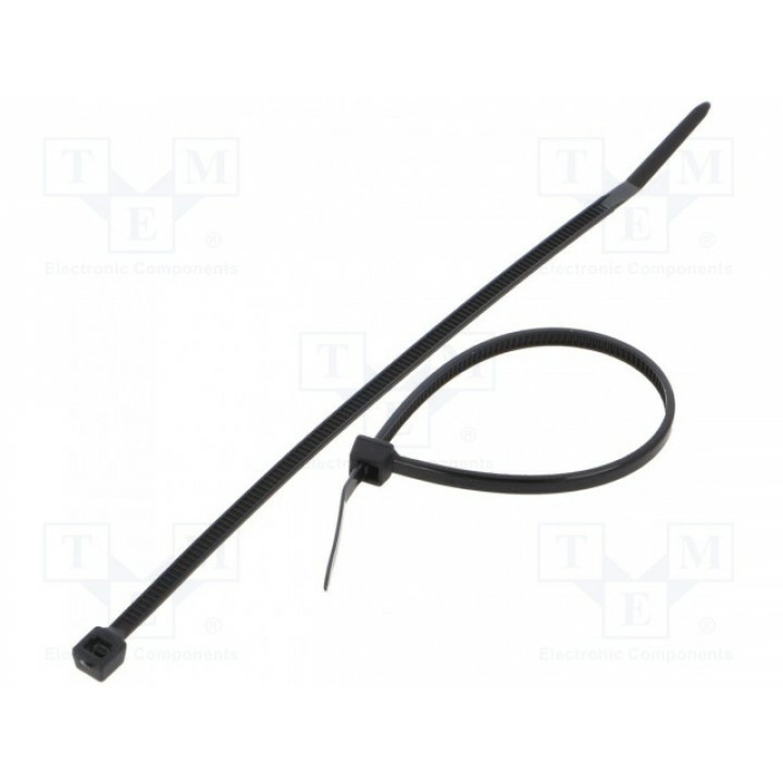 Кабельная стяжка L 120мм FIX&FASTEN FIX-S-2.5X120BK (FIX-S-2.5X120-BK)