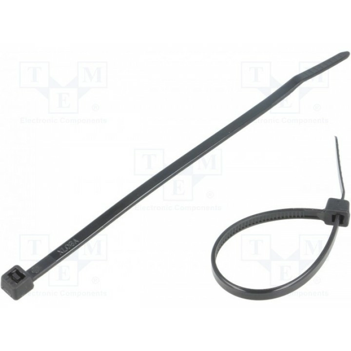 Кабельная стяжка L 120мм FIX&FASTEN FIX-S-3.6X120BK (FIX-S-3.6X120-BK)