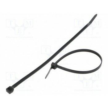 Кабельная стяжка L 200мм FIX&FASTEN FIX-S-4.8X200S-BK