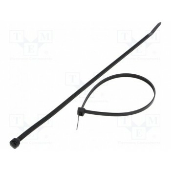 Кабельная стяжка L 250мм FIX&FASTEN FIX-S-4.8X250S-BK