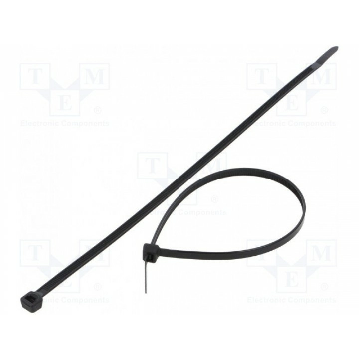 Кабельная стяжка L 250мм FIX&FASTEN FIX-S-4.8X250WBK (FIX-S-4.8X250W-BK)
