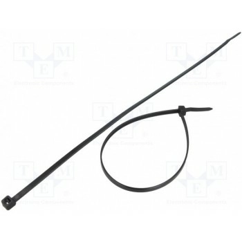 Кабельная стяжка L 280мм FIX&FASTEN FIX-S-4.8X280T-BK