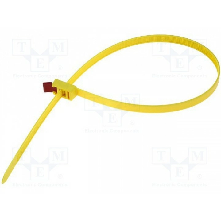 Кабельная стяжка многоразовая HELLERMANNTYTON 115-00001 (RTT750HR-YE)