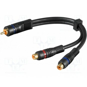 Кабель Goobay C-2RCA-BK002