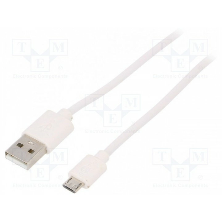 Кабель Goobay 38669 (USB-A-MICRO-020-WH)