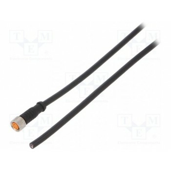 Соединительный кабель M8 PIN 4 прямой 5м LUTRONIC 080004002-5M