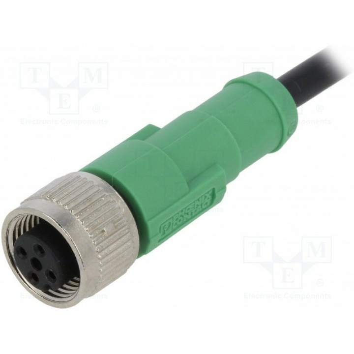 Соединительный кабель M12 PIN 4 прямой PHOENIX CONTACT SAC-4P-3,0-PVCM12FS (1404407)