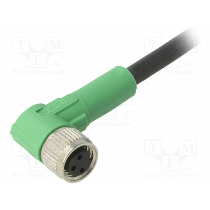 Соединительный кабель M8 PIN 3 угловой PHOENIX CONTACT SAC-3P-3,0-PURM8FR (1669741)