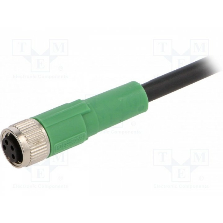 Соединительный кабель M8 PIN 4 прямой PHOENIX CONTACT SAC-4P-1,5-PURM8FS (1681842)