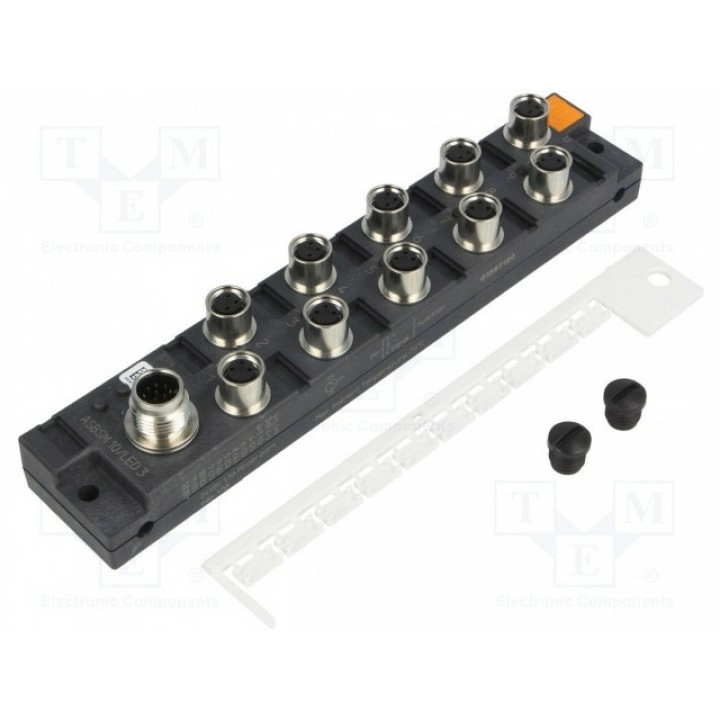 Разветвительная коробка M8 PIN 3 LUMBERG AUTOMATION ASBSM 10LED 3 (ASBSM10-LED3)