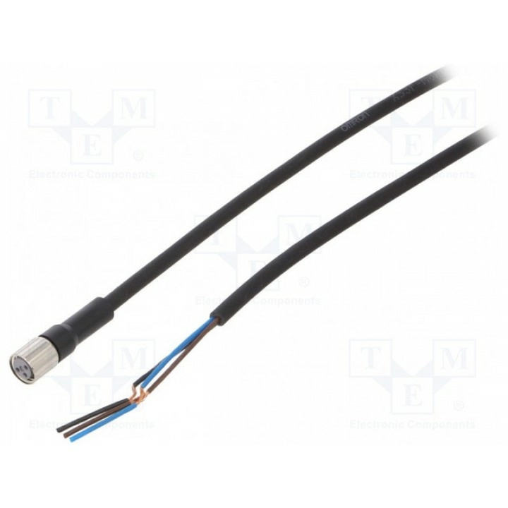 Соединительный кабель M8 PIN 3 прямой OMRON XS3F-M8PUR3S2M (XS3FM8PUR3S2M)