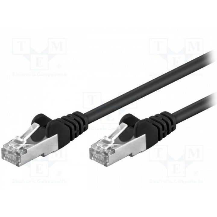 Patch cord F/UTP 5e многопров CCA Goobay 68655 (F-UTP5-CCA-010BK)