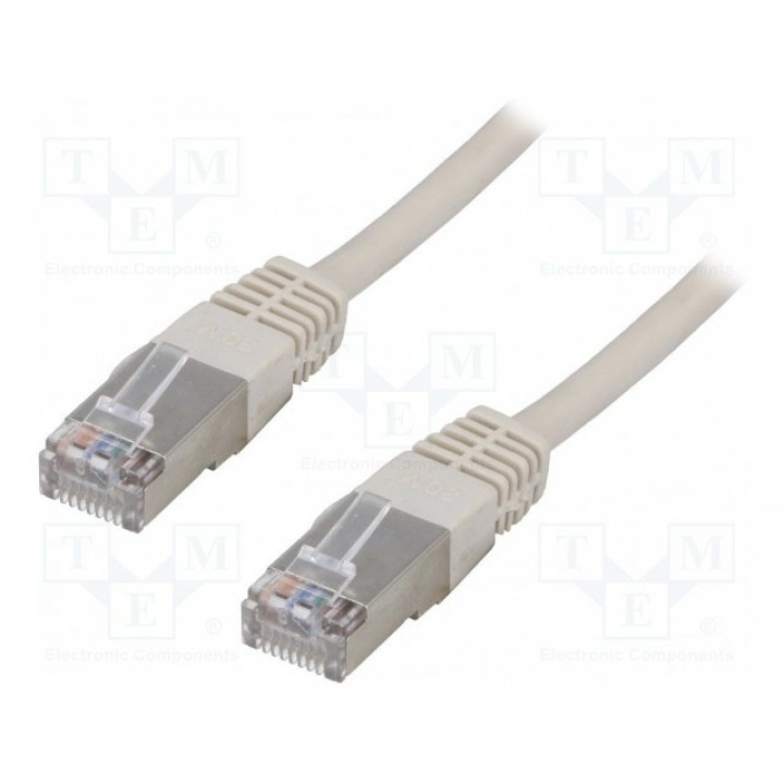 Patch cord F/UTP 5e многопров Cu DIGITUS DK-1521-020 (F-UTP5-CU-020GY)