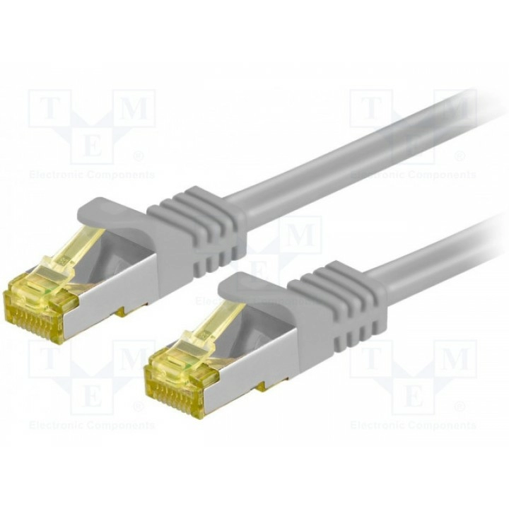 Patch cord S/FTP 6a многопров Cu Goobay 91657 (S-FTP7-CU-200GY)