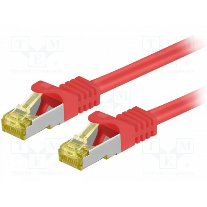 Patch cord S/FTP 6a многопров Cu Goobay 91661 (S-FTP7-CU-200RD)