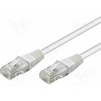 Patch cord U/UTP 5e многопров CCA Goobay U-UTP5-CCA-005WH