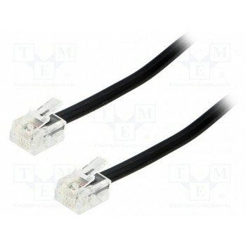 Кабель соединительный телефонный BQ CABLE TEL-RJ11-BK-01
