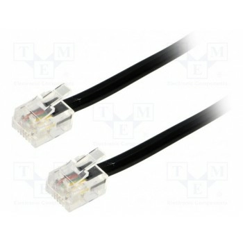 Кабель соединительный телефонный BQ CABLE TEL-RJ11-BK-03