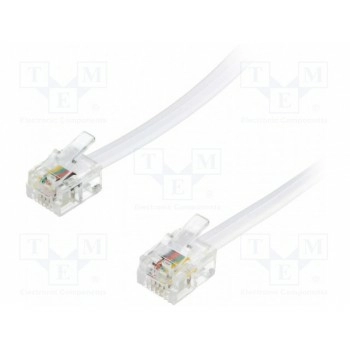 Кабель соединительный телефонный BQ CABLE TEL-RJ11-WH-02