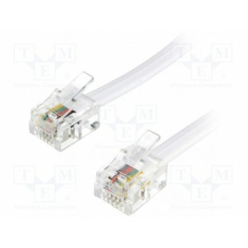 Кабель соединительный телефонный BQ CABLE TEL-RJ11-WH-05