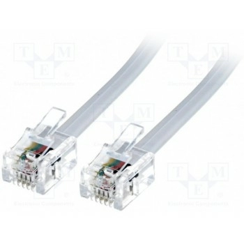 Кабель соединительный телефонный BQ CABLE TEL-RJ11-WH-10