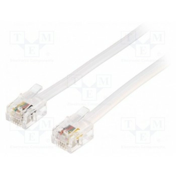 Кабель соединительный телефонный BQ CABLE TEL-RJ11-WH-15