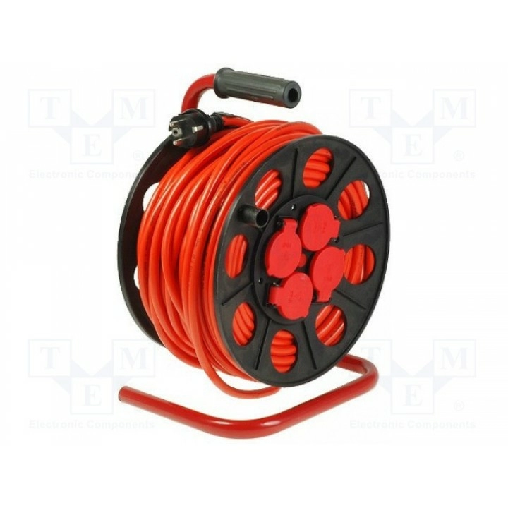 Сетевой удлинитель на катушке Гнезда 4 JONEX (PS-BT-IP44-50-1.5)