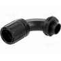 Угловой разъем 90° HELLERMANNTYTON 166-22201 (HG13-90-M16-PA66-B)