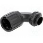 Угловой разъем 90° HELLERMANNTYTON 166-22204 (HG21-90-M20-PA66-B)