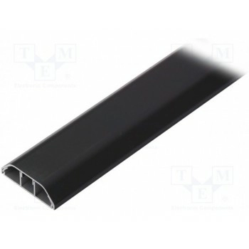 Кабельный короб AKS ZIELONKA LPO-17-55-ALU-BK