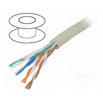 Провод U/UTP 5e однопров Cu TELESTE U-UTP5E-CU