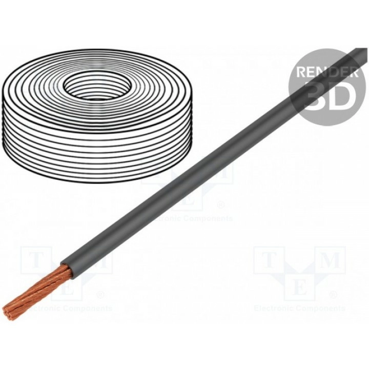 Провод LifY многопров Cu 1x014мм2 HELUKABEL 15206 (LIFY-0.14MM2-GY)