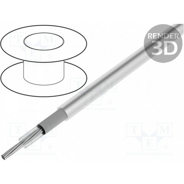 Провод коаксиальный Micro Coax многопров ALPHA WIRE 9438 WH033 (9438-WH033)
