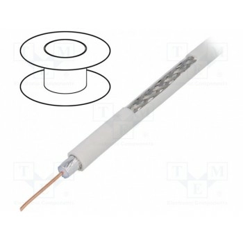 Провод коаксиальный RG6 1x75Ом однопров TELESTE RG6-CU