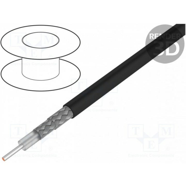 Провод коаксиальный RG223U 1x50Ом TASKER RG223U (TAS-RG223U)