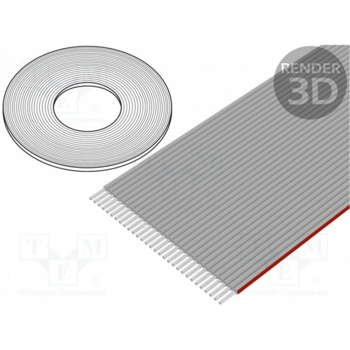 Провод плоский 127мм CONNFLY DS1057-30A282R-30.5 (DS1057-30A282R)