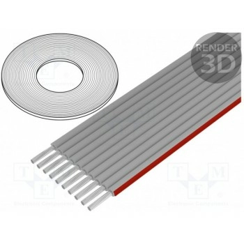 Провод плоский плоская 127мм AMPHENOL SPECTRA-STRIP FLC-10-30-APE