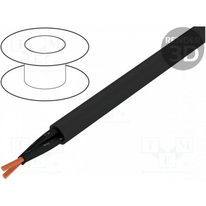 Провод многопров Cu HELUKABEL 10356 (OZ500-BK-2X1.00)
