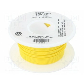 Провод UL AWM 1213 многопров Cu 24AWG ALPHA WIRE 5854-YL005