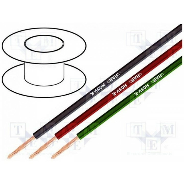 Провод H05V-K многопров Cu 075мм2 LAPP KABEL 4510022S (H05V-K1X0.75BL.250)
