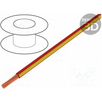 Провод LgY многопров Cu BQ CABLE LGY0.50-RD-YL