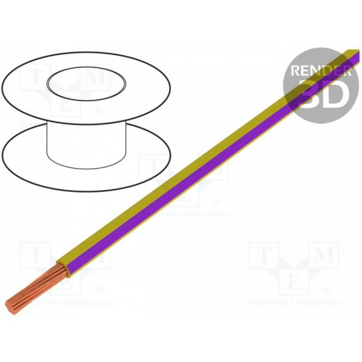 Провод LgY многопров Cu BQ CABLE LGY0.50-YLVI (LGY0.50-YL-VI)