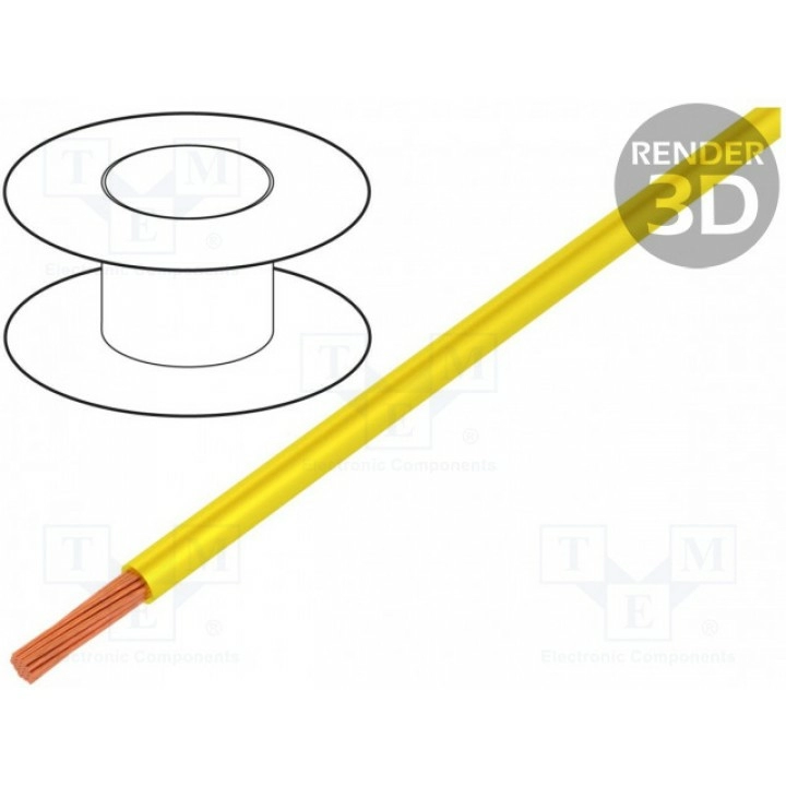Провод TLY многопров Cu 022мм2 желтый BQ CABLE TLY0.22-YL (TLY0.22-YL)