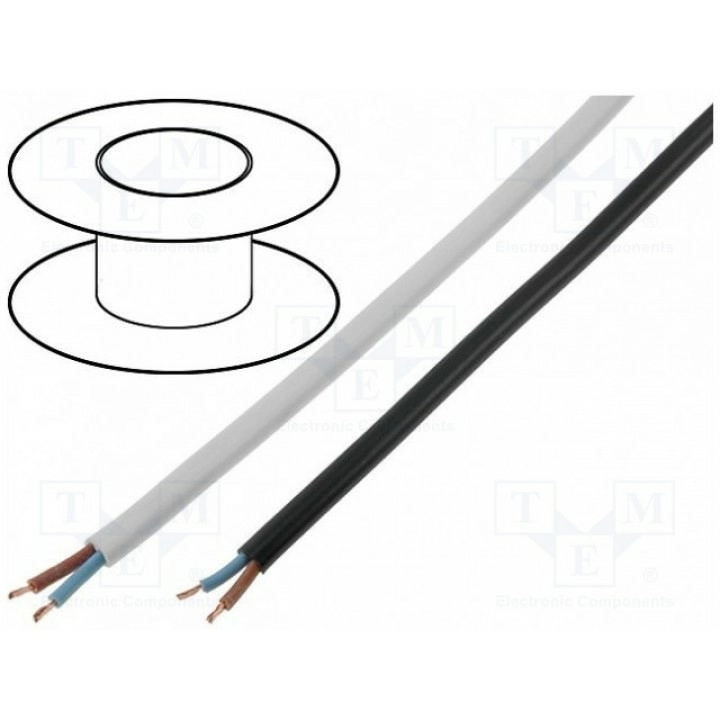 Провод OMY плоская многопров Cu Manex H03VVH2-F2X0.75WH (H03VVH2-F-2X0.75WH)