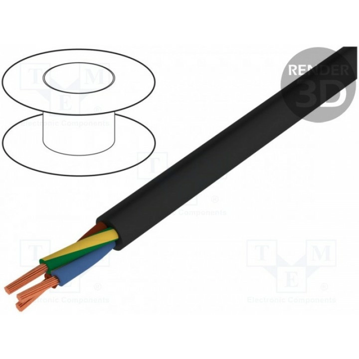 Провод H05RR-F многопров Cu LAPP KABEL 16002023 (H05RR-F-5G1.5)